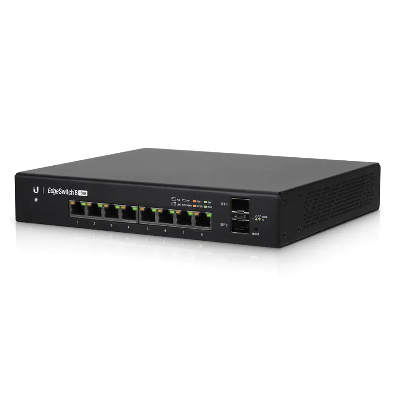 Ubiquiti EdgeSwitch Managed PoE+ 8 Port Gigabit Switch