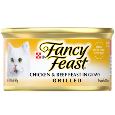 Fancy Feast Grilled with Chicken & Beef Cat Food 85g