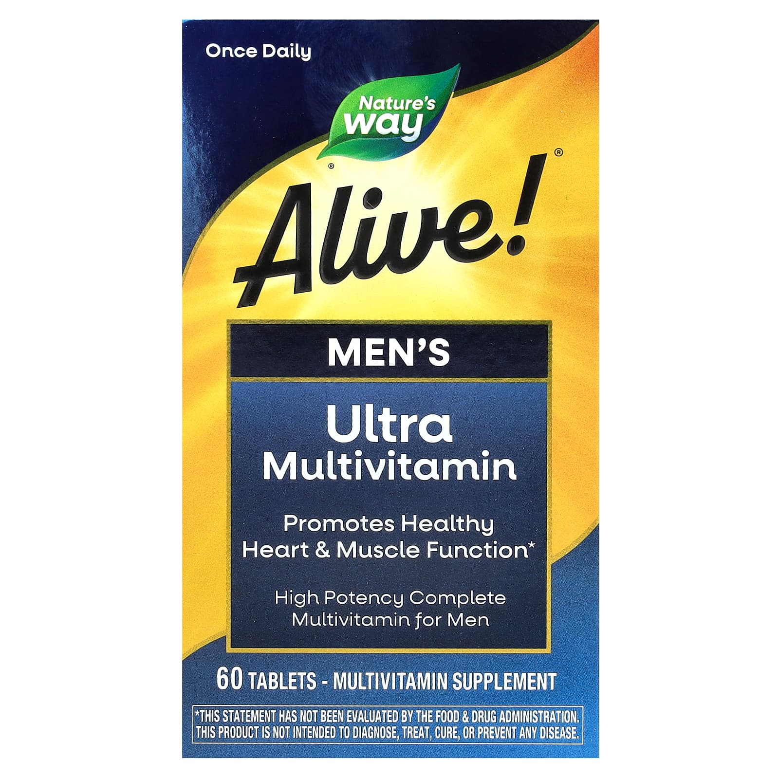 Nature's Way Alive! Once Daily Men's Ultra Potency 60 Tablets