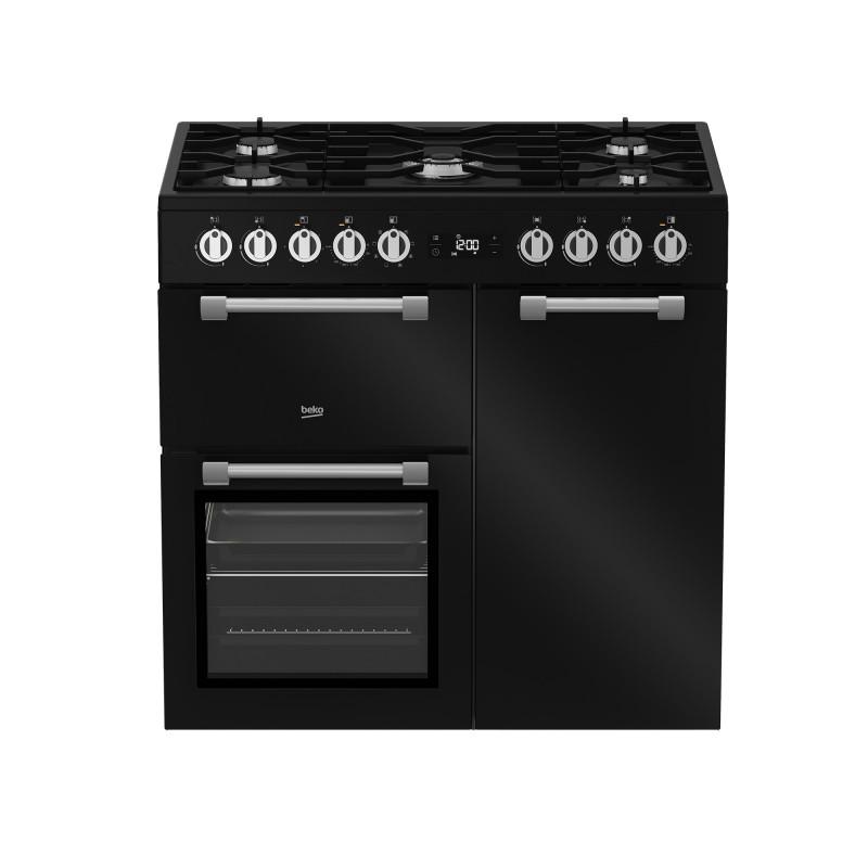 Beko 90cm Dual Fuel Freestanding Cooker BRC916GMB