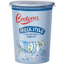 Brownes Dairy Greek Style Natural Yoghurt 1kg