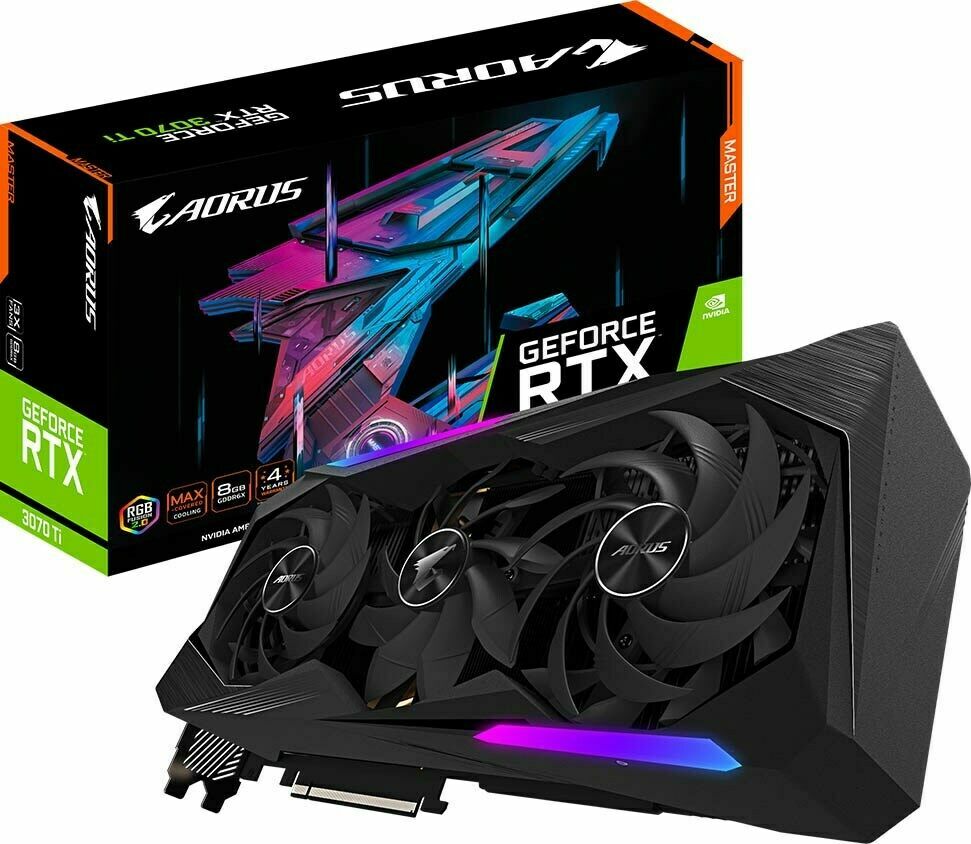 Gigabyte GeForce RTX 3070 Ti AORUS Master 8GB Video Card