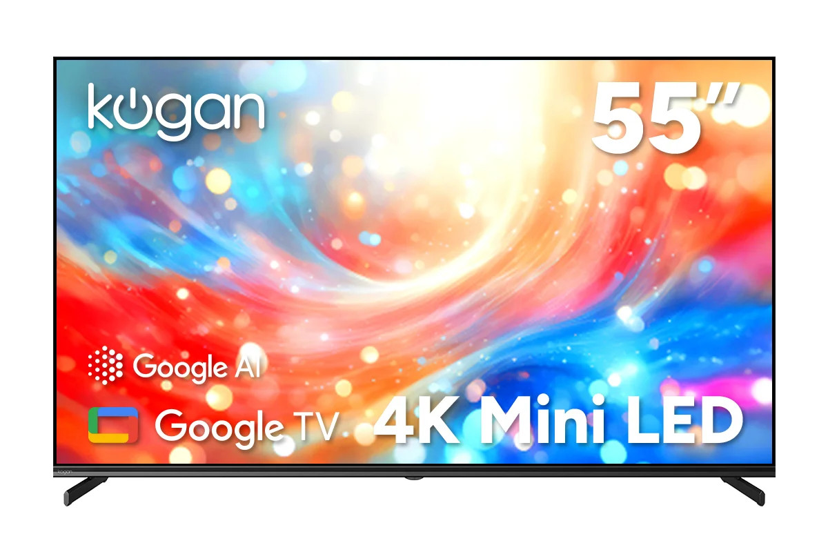Kogan 55" Mini-LED QLED 4K Smart AI Google TV - MQ8T