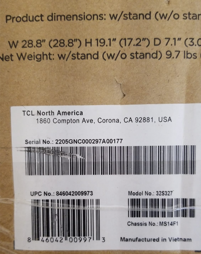 TCL 32S327 32-Inch 1080p Roku Smart Led TV (2018 Model)