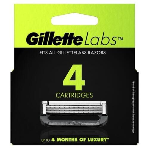 Gillette Labs Razor Blade Refills 4 Pack