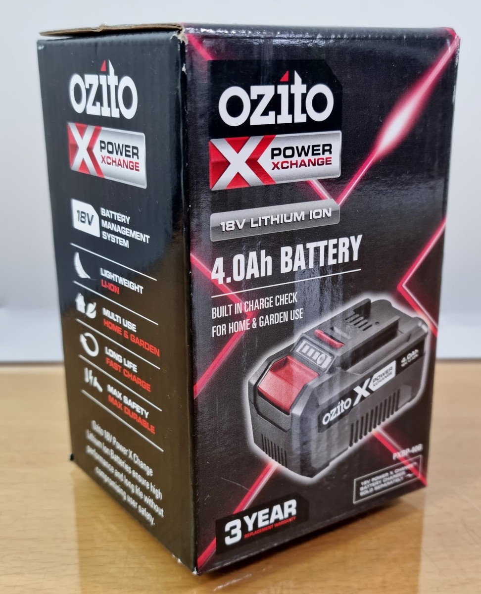 Ozito PXC 18V Black Series 4.0Ah Lithium Ion Battery PXBP-40B