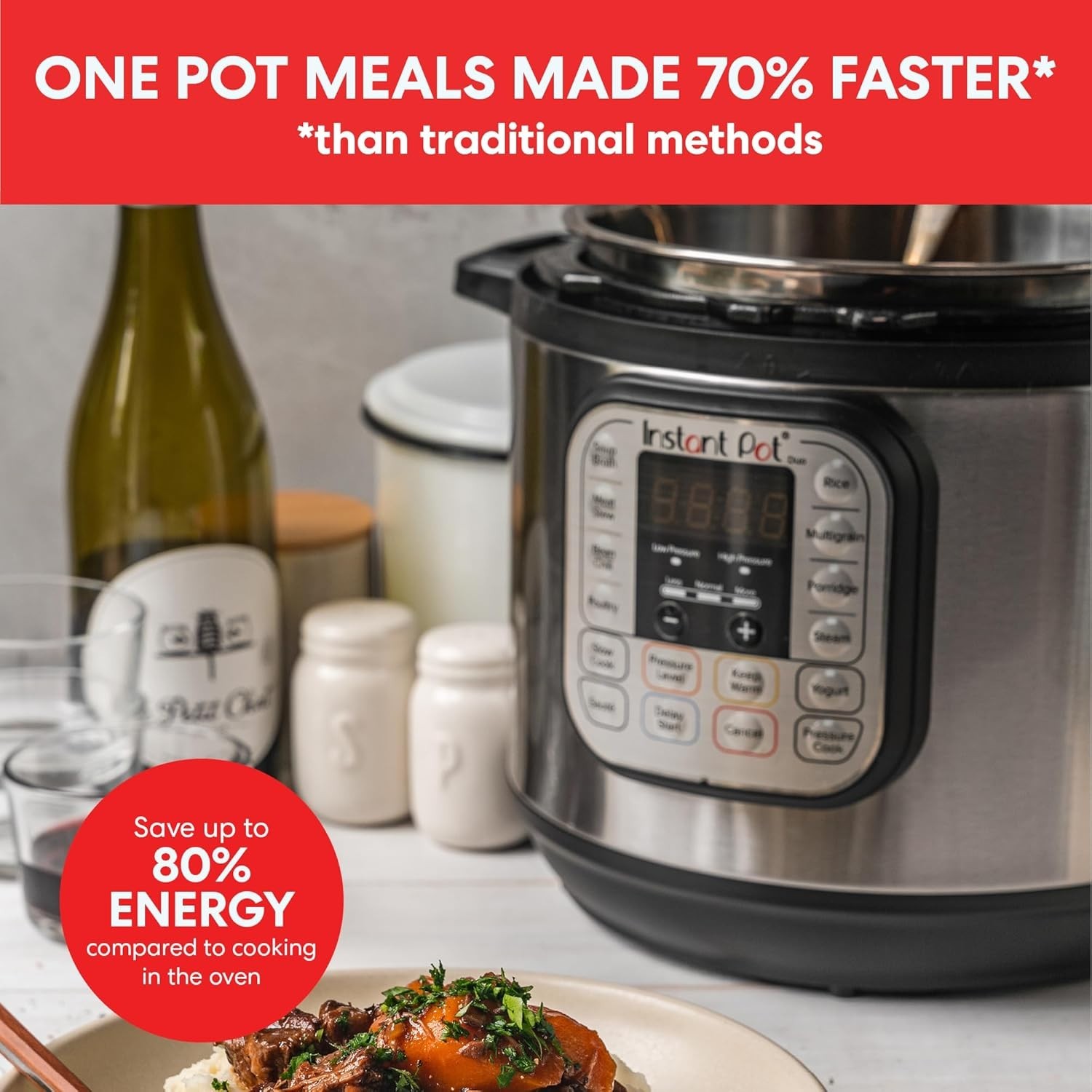Instant Pot Duo 6 Quart 7-in-1 Multi-Use Pressure Cooker