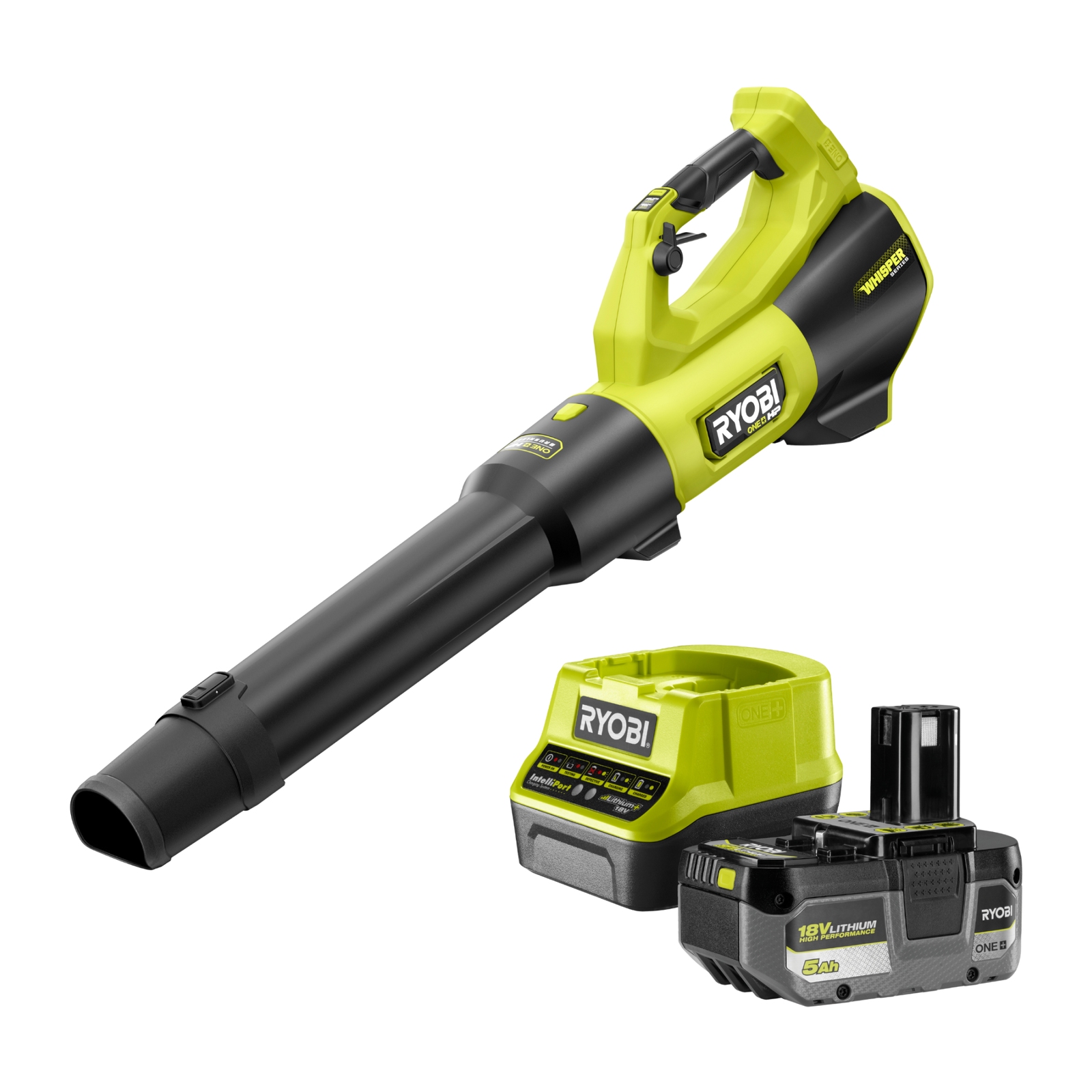 Ryobi One+ 18V HP Brushless Garden Blower 5.0Ah Kit