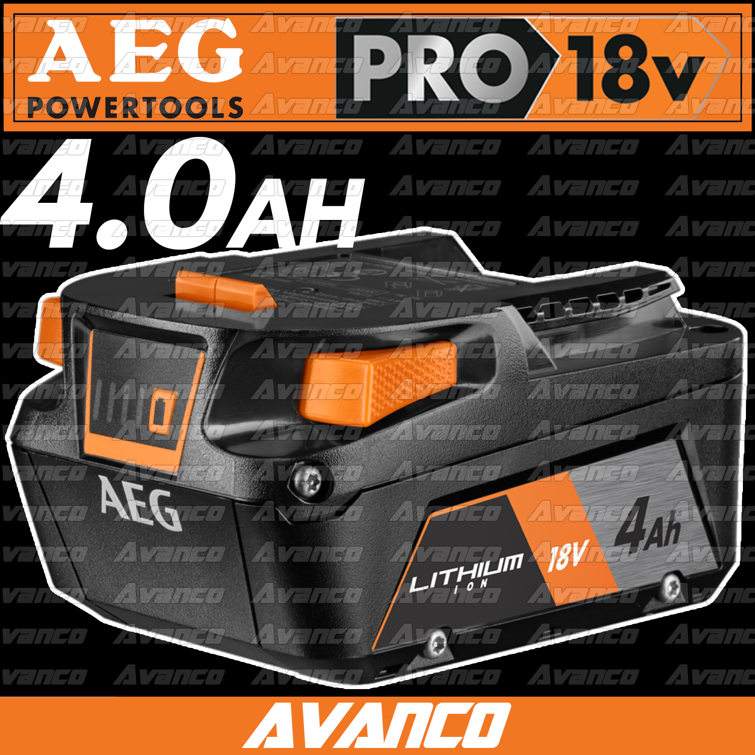AEG 18V 4.0Ah Battery - A18B4
