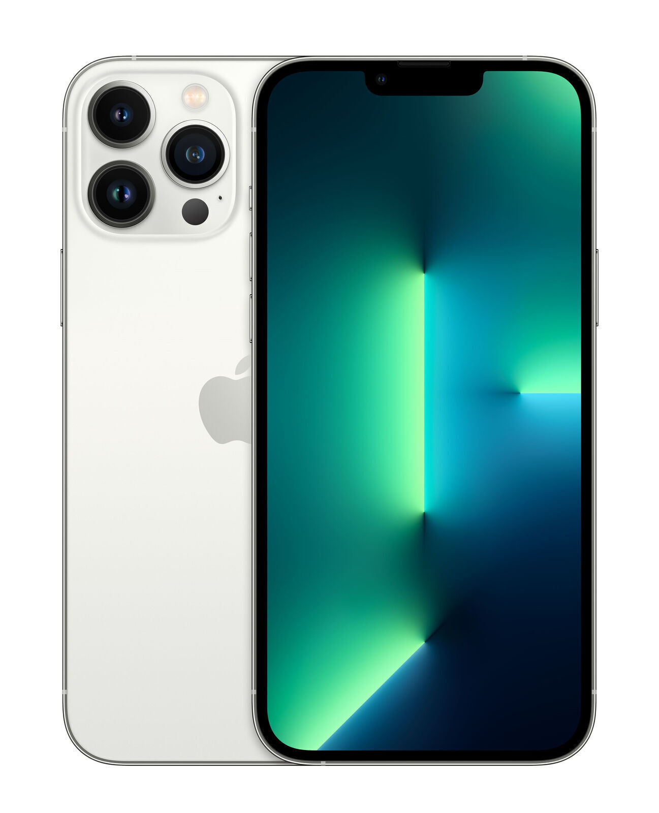 Apple iPhone 13 Pro Max - 5G smartphone - dual-SIM / Internal Memory 128 GB - OLED display - 6.7" - 2778 x 1284 pixels (120 Hz) - 3x rear cameras 12 MP, 12 MP, 12 MP - front camera 12 MP - silver