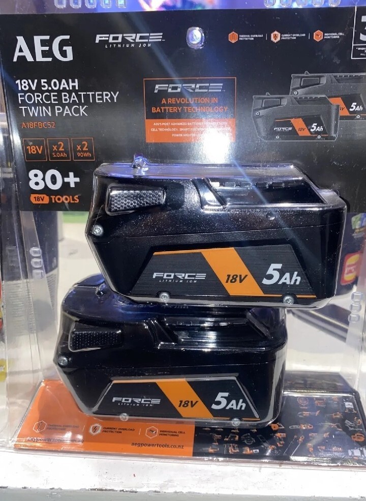 AEG 18V 5.0Ah Twin Force Battery Pack