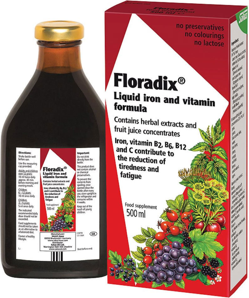 Floradix Liquid Iron Formula 500ml