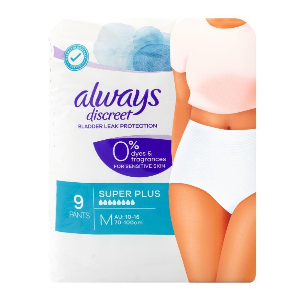 Always Discreet 0% Medium Pants 9 Pack