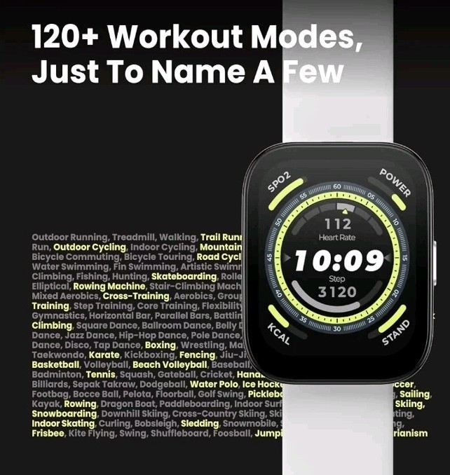 Amazfit Bip U Pro Smart Watch (Pink)