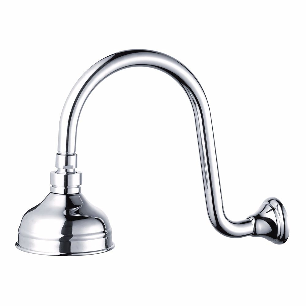 Mondella Maestro WELS 3 Star 9L/min Chrome Plated Wall Curved Shower Arm and Head
