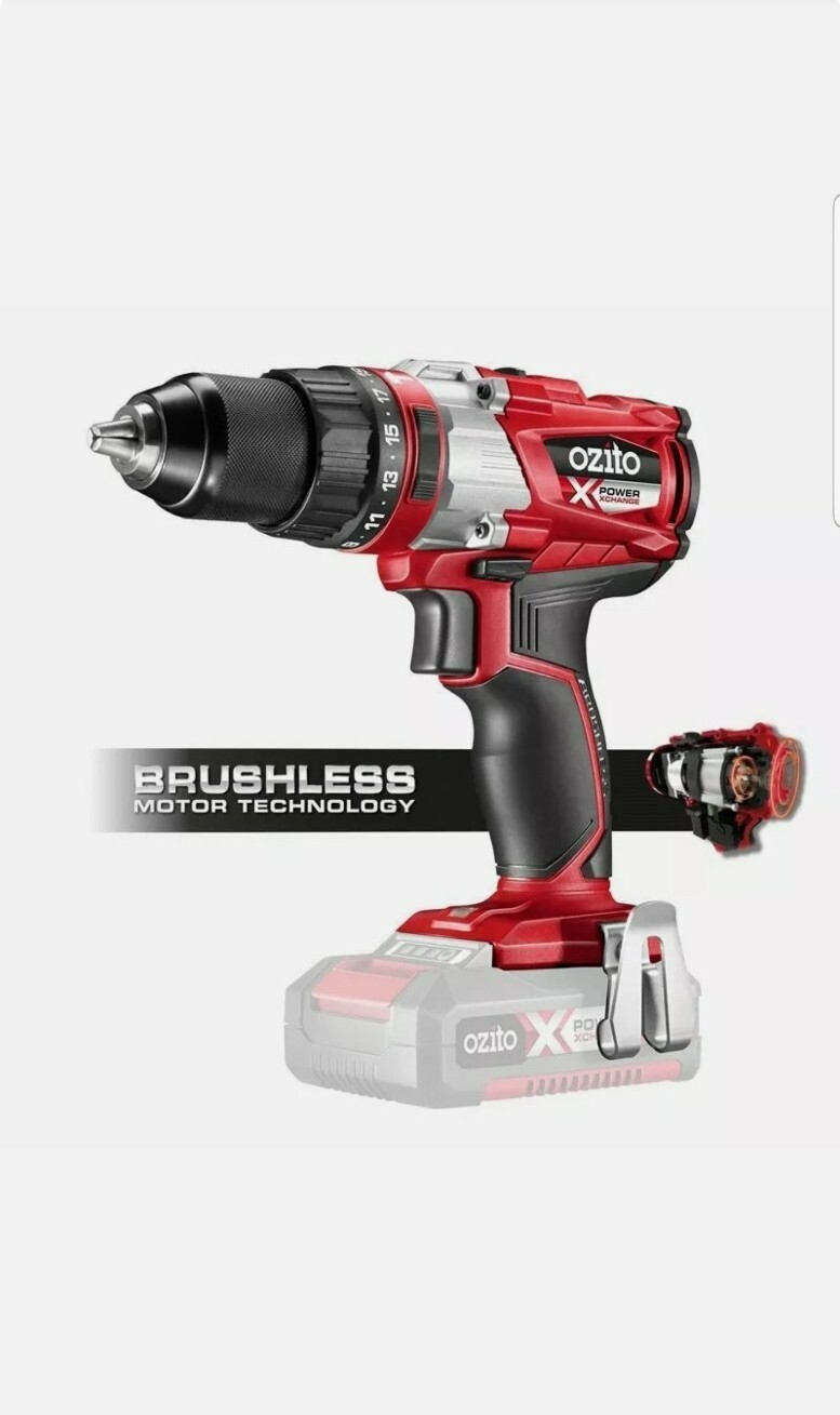 Ozito PXC 18V Brushless Hammer Drill - Skin Only