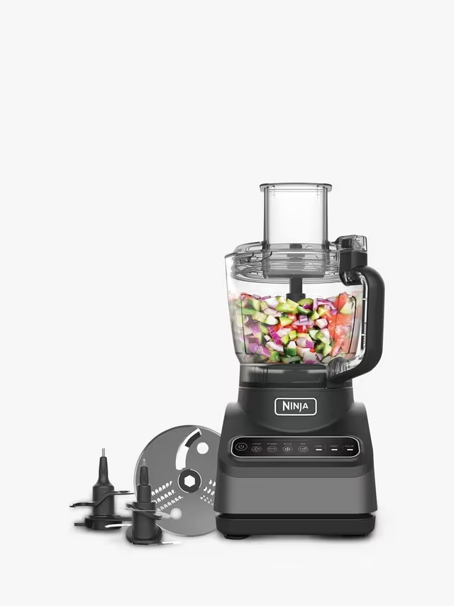Ninja Food Processor With Auto-iQ [BN650UK] 850W, 2.1L Bowl, Silver