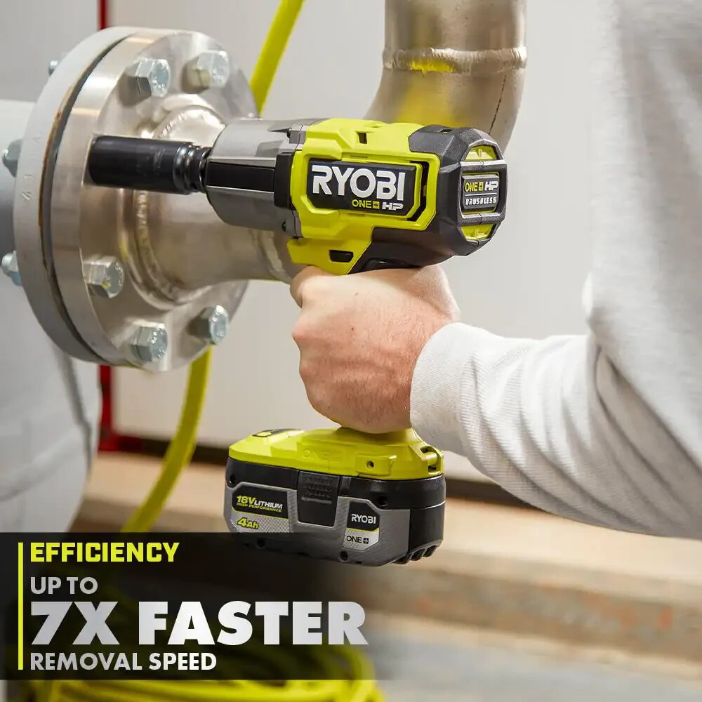 Ryobi One+ HP 18V Brushless Cordless 4-Mode 1/2 in. High Torque Impact Wrench (Tool Only) PBLIW01B