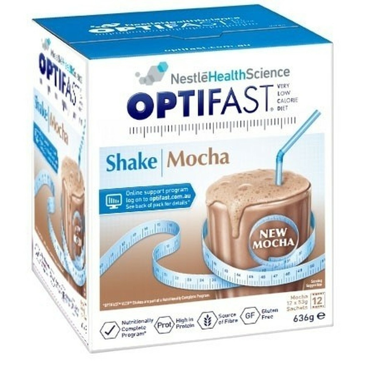 Optifast VLCD Shake Mocha 53g (12 Sachets)