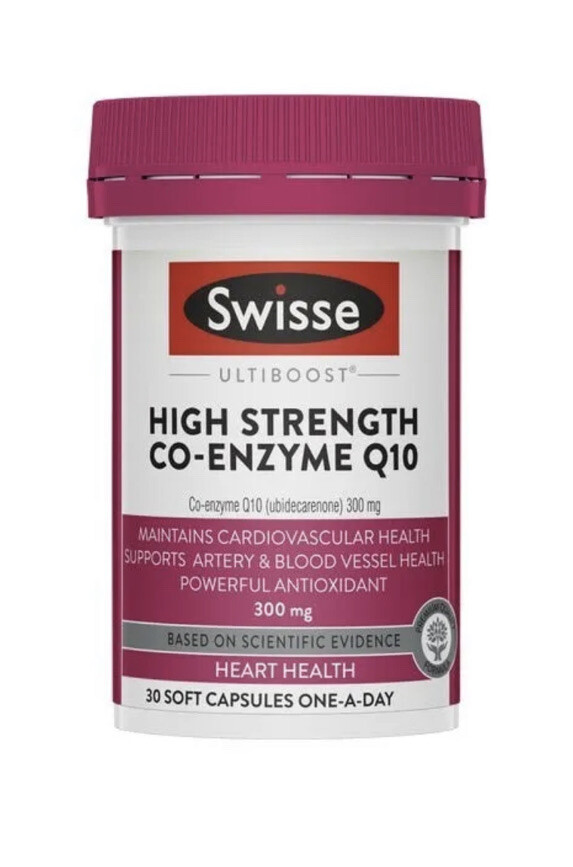 Swisse Ultiboost High Strength Co-Enzyme Q10 300mg 90 Capsules