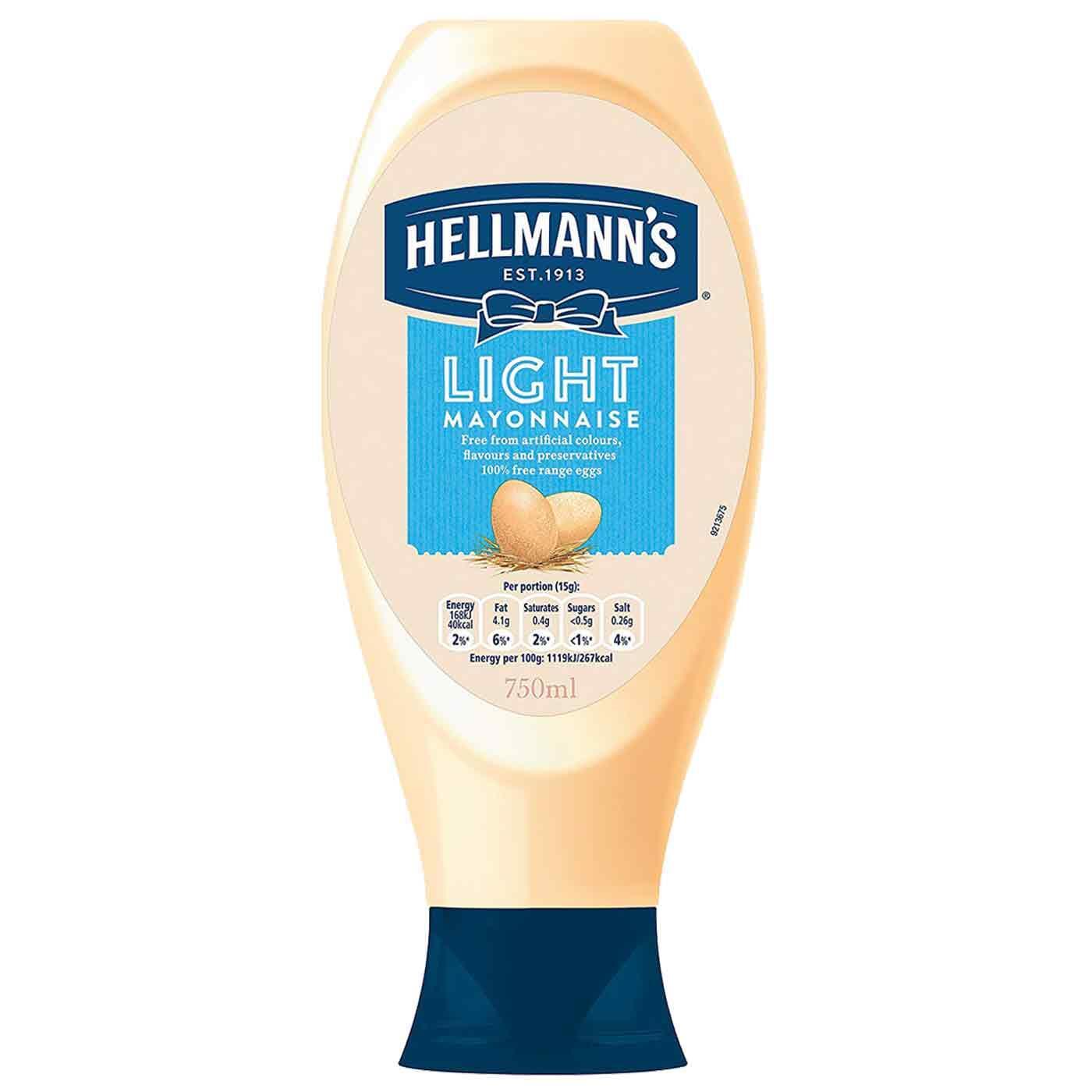 Hellmann's, Light Mayonnaise - Case of 12 - 11.5 FZ