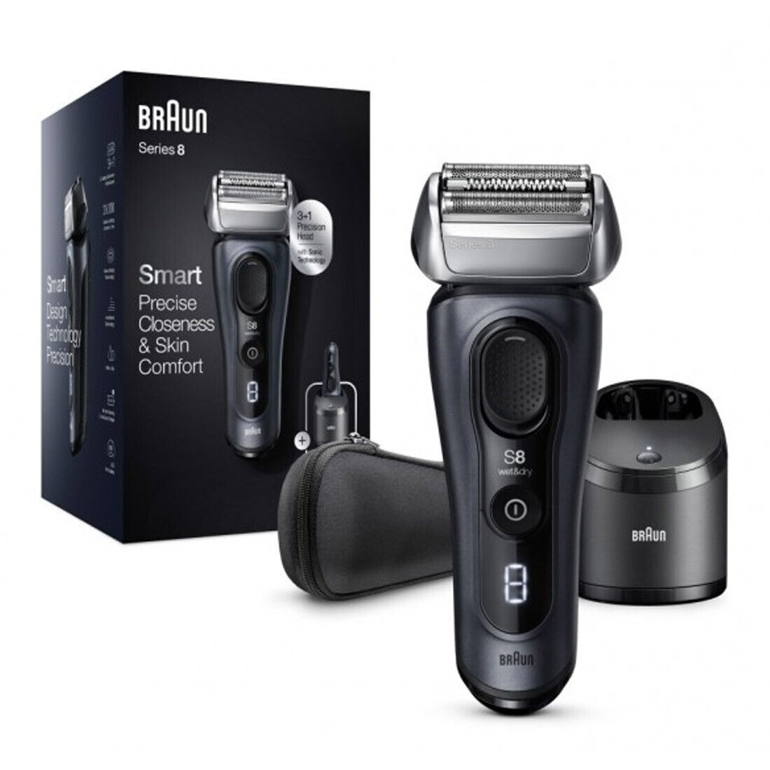 Braun Series 8 8453cc Wet & Dry Electric Shaver