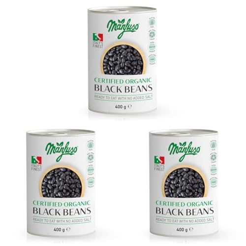 Manfuso Organic Black Beans 400g