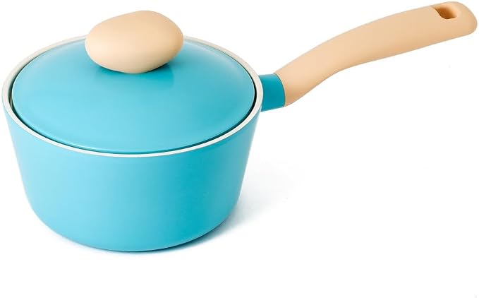 Neoflam Retro Sauce Pan Induction with Die-Casted Lid 18cm | Mint