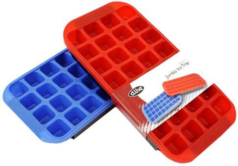 Appetito - Flexible Jumbo Ice Cube Tray Blue