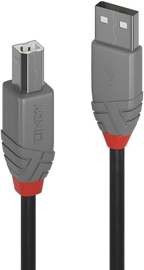Lindy Anthra Line Type A to B USB 2.0 Cable, 1 Meter Length