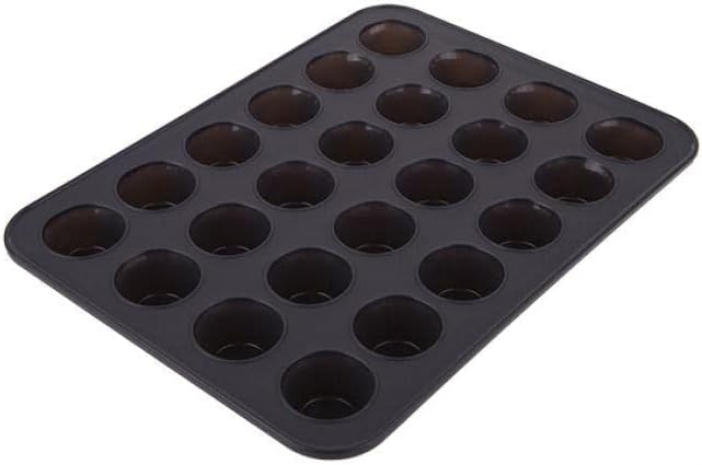 Daily Bake Silicone 24 Cup Mini Muffin Pan Charcoal