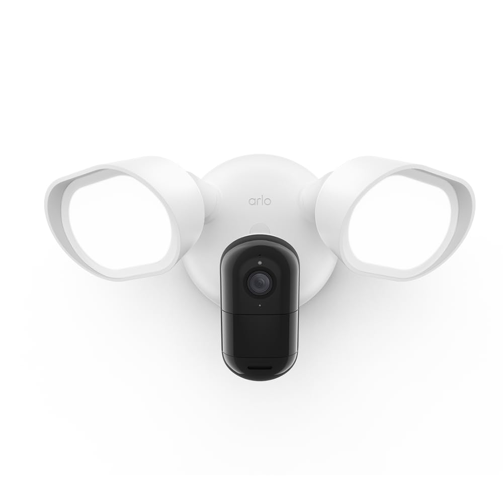 Arlo Wired Floodlight Security Camera - White [FLW2001-100AUS]