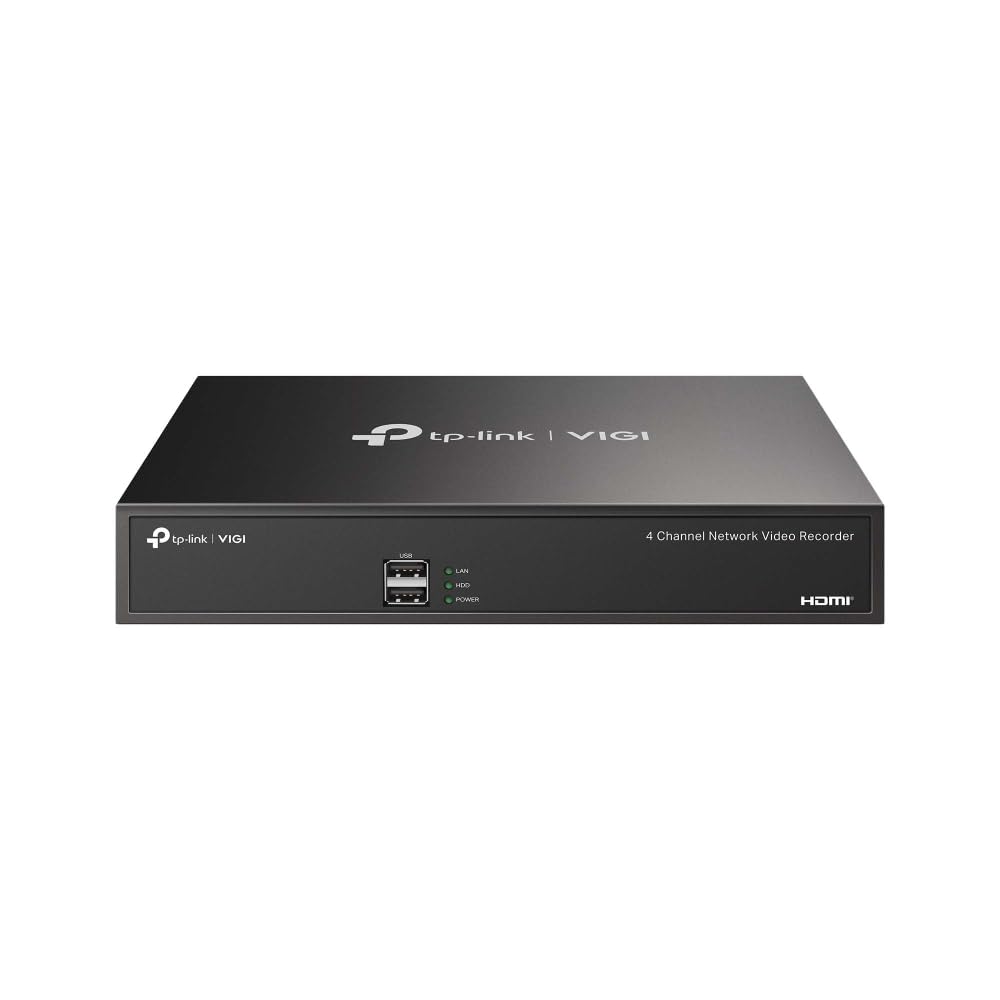 TP-Link VIGI 4 Channel Network Video Recorder, VIGI NVR1004H Surveillance DVRs