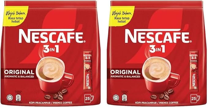Nescafe Original 3 in 1 Coffee Sachets 3 x 25pc