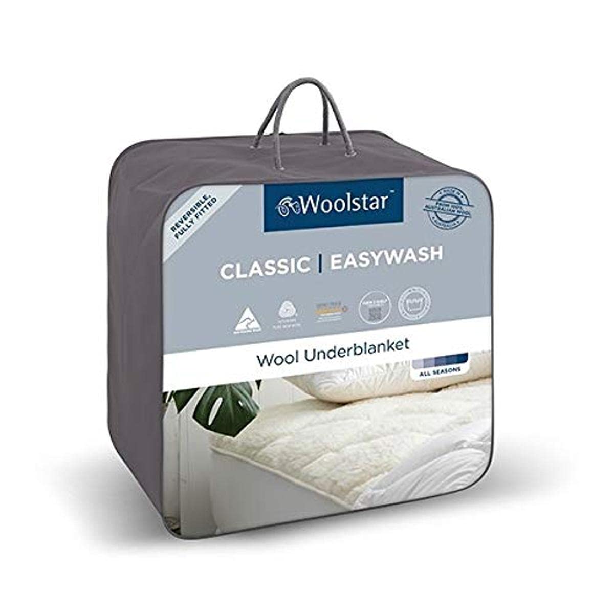 Woolstar Mattress Topper Easywash Size Single Bed - AfterPay & zipPay Available