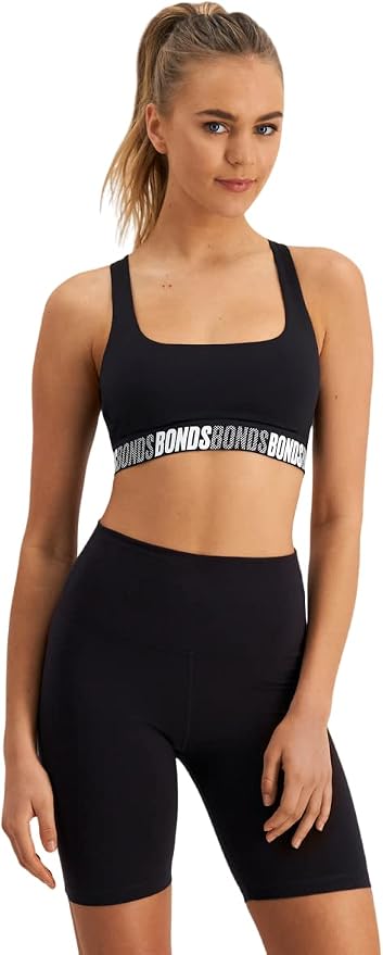 Bonds | Women's X-Temp Air Soft Crop Bra | Black