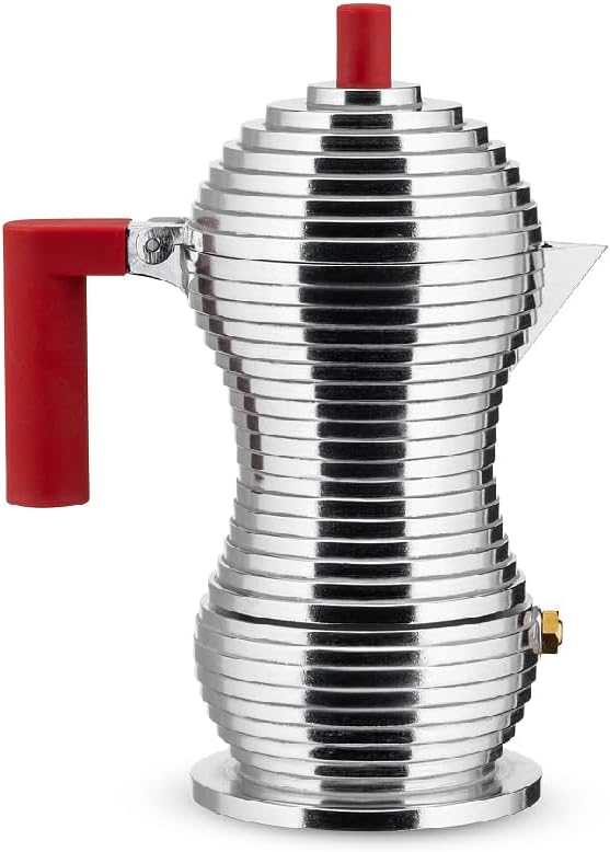 Alessi Pulcina Espresso Coffee Maker Red 1 Cup