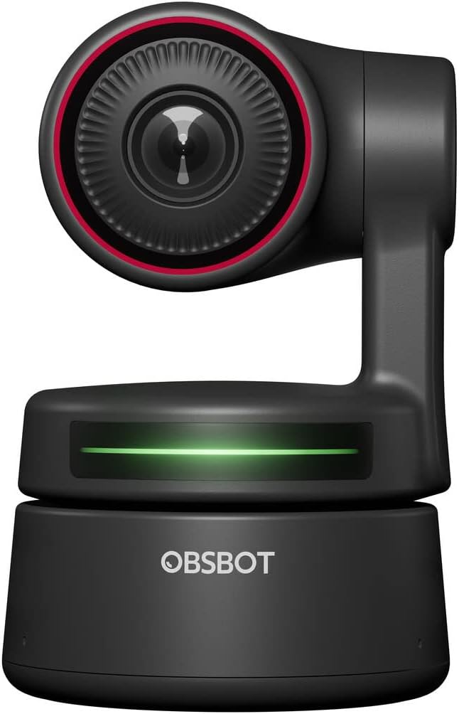 OBSBOT Tiny 4K AI-Powered Auto Tracking PTZ Webcam