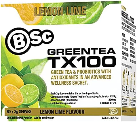 Body Science Green Tea TX100 60 x 3G - Lemon Lime