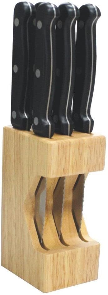 Sabre 7 Piece Steak Knife Block Set by Baccarat