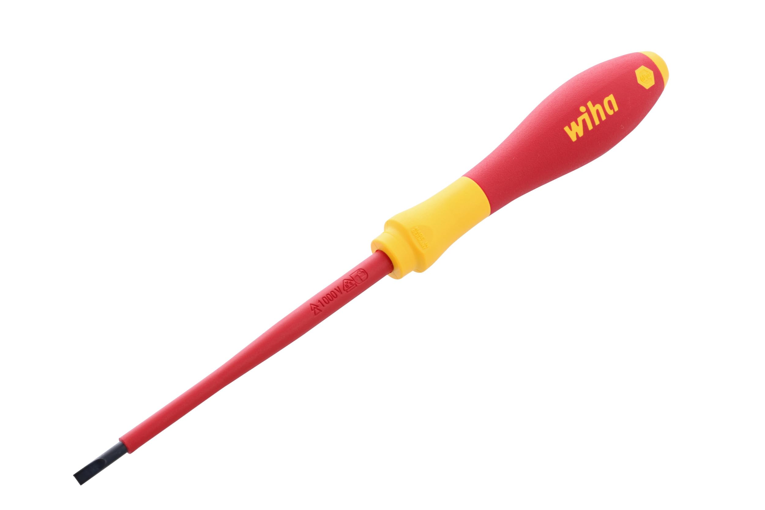 Wiha 3.5mm x 100mm VDE Slotted slimFix Screwdriver 35446