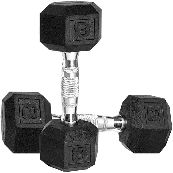 8kg Body Iron Hex Dumbbell Pair