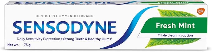 Sensodyne Toothpaste for Sensitive Teeth, Fresh Mint, 4 oz