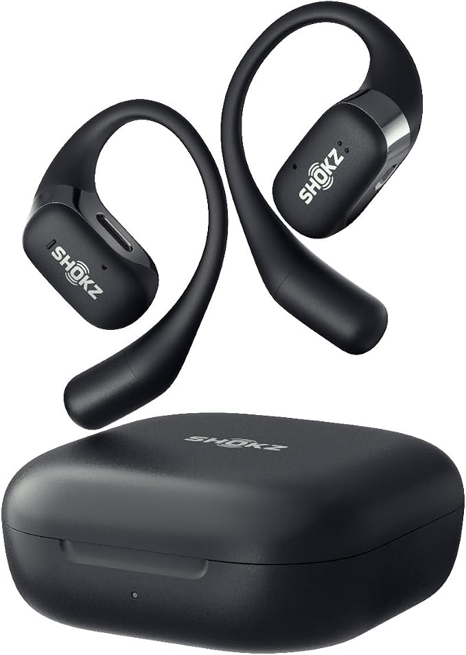 Shokz OpenFit Open-Ear True Wireless Earbuds - Black