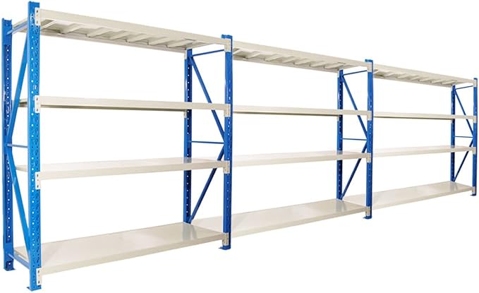 NNEDPE Garage Storage Steel Rack Shelving 1.5m-wide 400kg