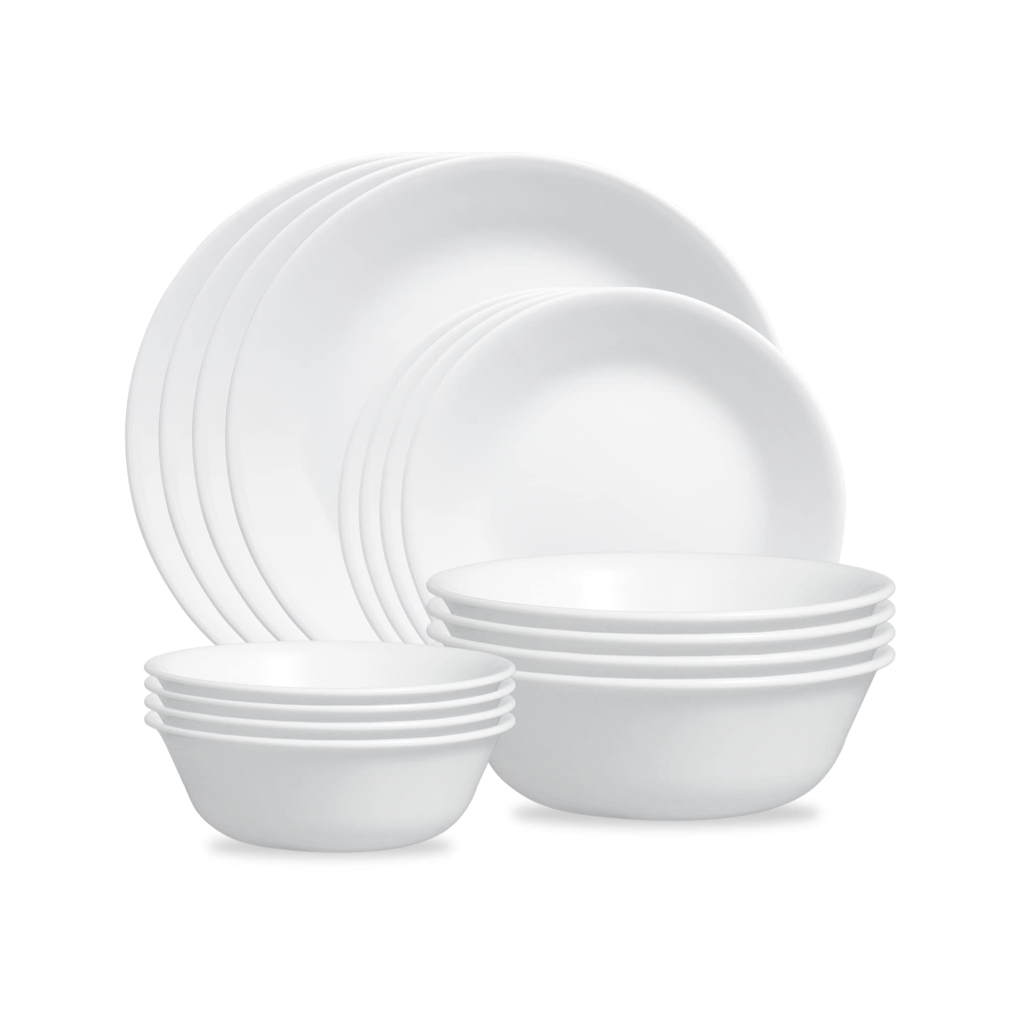 Corelle Vitrelle Winter Frost Dinner Set 16pc White