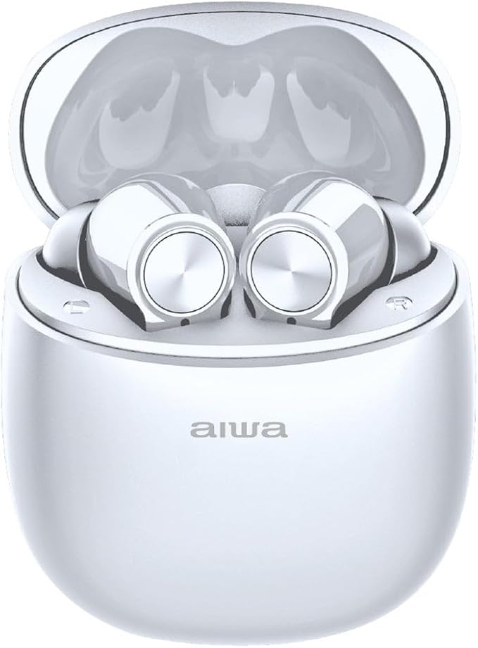 Aiwa In-ear Gelstem True Wireless Bluetooth Earbuds White