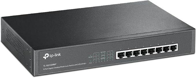 TP-Link TL-SG1008MP 8-Port PoE+ Gigabit Desktop/Rackmount Switch