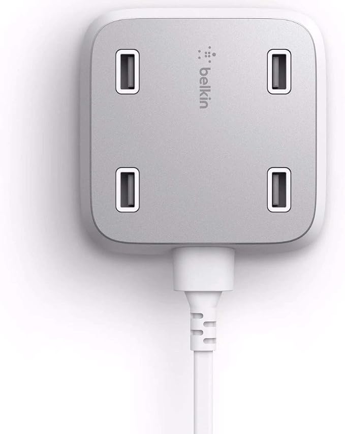 Belkin Family Rockstar Wall-Mountable 4-Port USB Desktop Charging