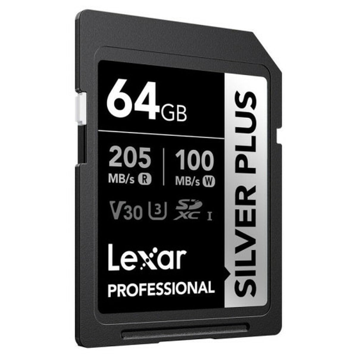 Lexar Professional 64GB Silver Plus SDXC UHS-I Card